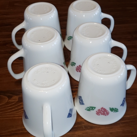 Vintage Corning Quilt Patchwork Mugs - Picture 8 of 10